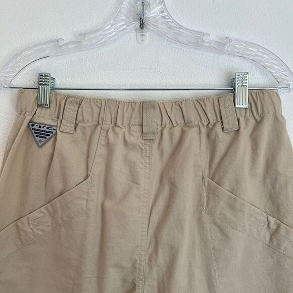 Boys Columbia Half Moon Performance Fishing Gear Shorts size XL Light Khaki Tan - Picture 7 of 16
